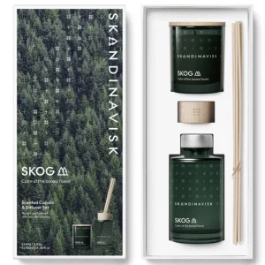 Skandinavisk Set med doftljus och doftstickor, SKOG