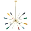 Stilnovo Sputnik pendellampa, guld - flerfärgad