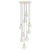 Tala Brass Nine taklampa med Sphere IV-lampor