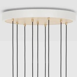 Tala Brass Nine taklampa med Sphere IV-lampor