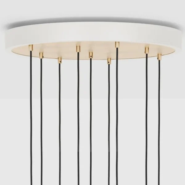 Tala Brass Nine taklampa med Sphere IV-lampor