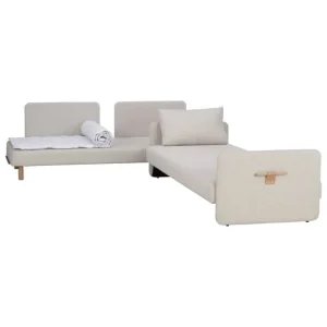 Tapio Anttila Collection ON2 Fabric bäddsoffa, naturvit Diamonds 012