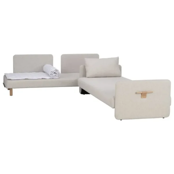 Tapio Anttila Collection ON2 Fabric bäddsoffa, naturvit Diamonds 012
