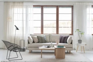 Tapio Anttila Collection ON2 Fabric bäddsoffa, naturvit Diamonds 012