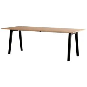 TIPTOE New Modern bord 220 x 95 cm, ek - grafit svart