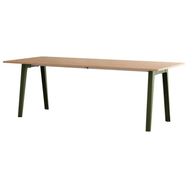 TIPTOE New Modern bord 220 x 95 cm, ek - rosmaringrön