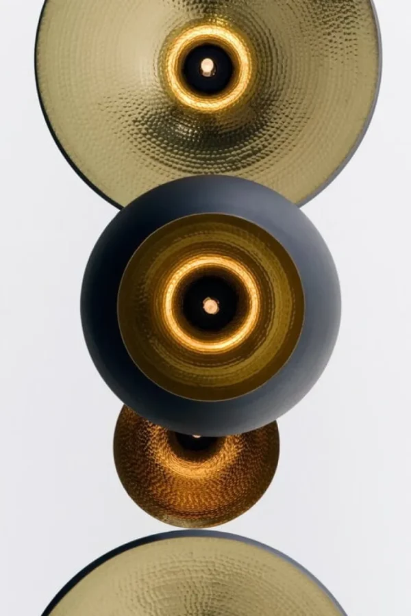 Tom Dixon Beat Stout LED-pendel, borstad mässing