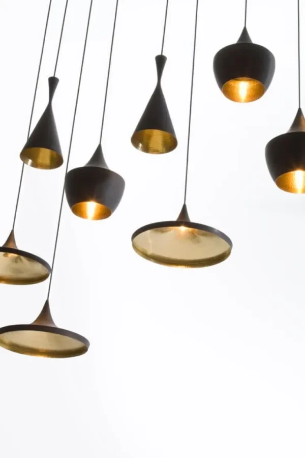Tom Dixon Beat Tall LED-pendel, svart