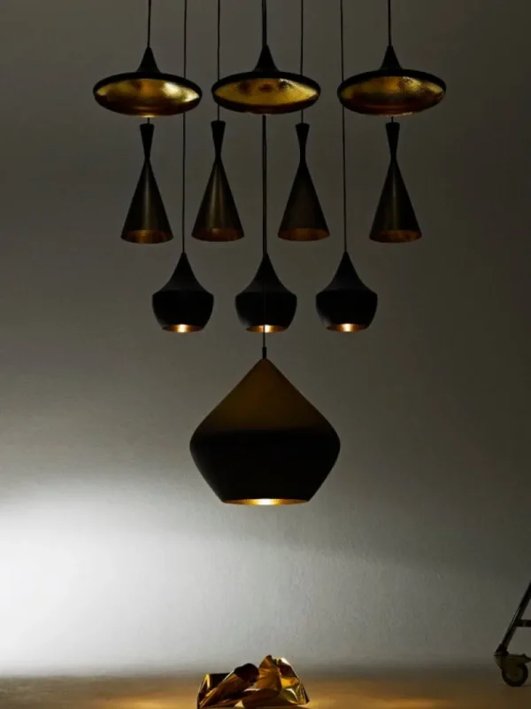 Tom Dixon Beat Tall LED-pendel, svart