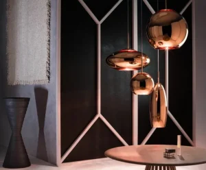 Tom Dixon Koppar LED rund pendel, 45 cm