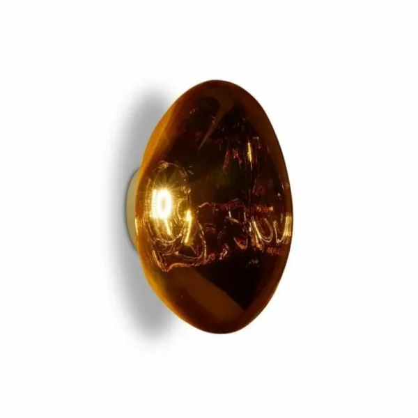 Tom Dixon Melt Surface LED vägglampa, guld