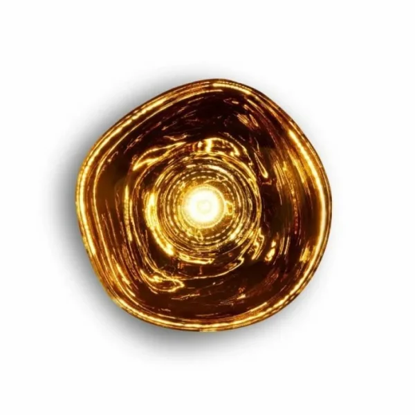 Tom Dixon Melt Surface LED vägglampa, guld