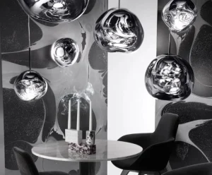 Tom Dixon Melt Surface Mini LED vägglampa, krom
