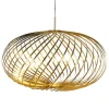 Tom Dixon Spring LED-pendel, medium, mässing