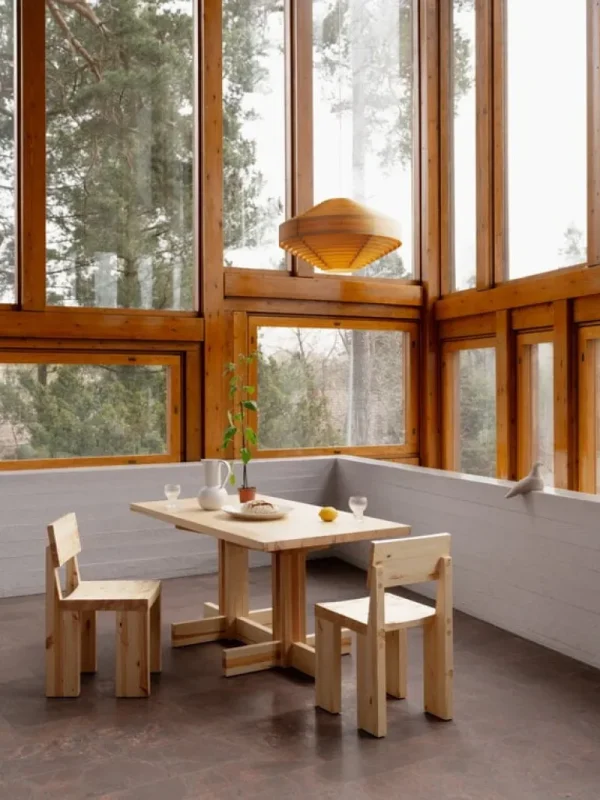 Vaarnii 002 matbord, rektangulärt, 160 cm, furu