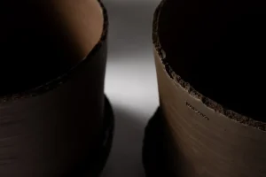 Vaidava Ceramics Soil kruka med fat; S, brun
