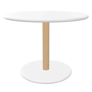 Viccarbe Common lågt bord, 60 cm, matt bok - vitt