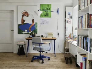 Vitra Lampe de Bureau bordslampa, Prouvé Blanc Colombe