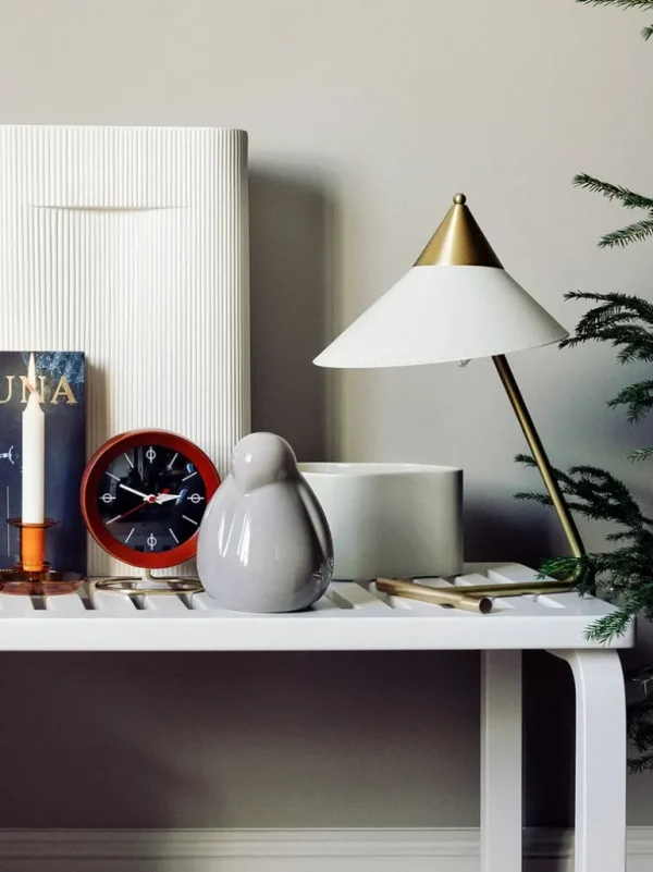 Warm Nordic Brass Top bordslampa, warm white