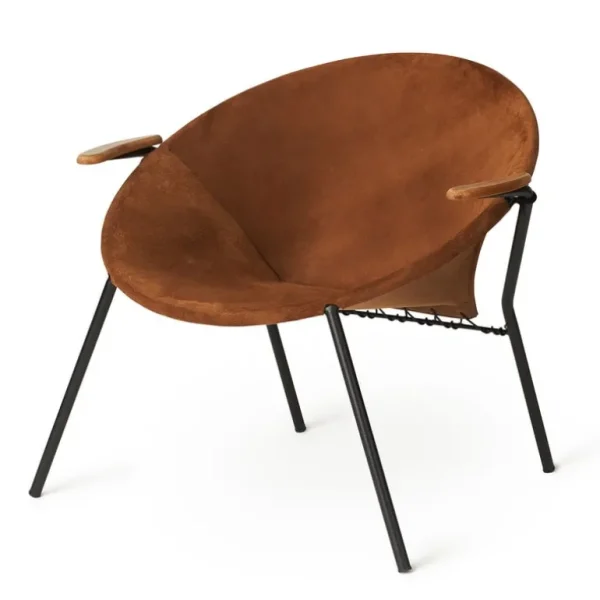 Warm Nordic Cow Horn stol, oljad valnöt - ljusgrå