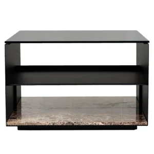 Wendelbo Expose soffbord, medium, brunt glas - Emperador-marmor